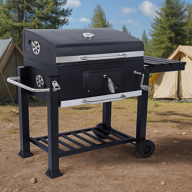 카나모 블랙아머 캠핑 바베큐 그릴, 1개