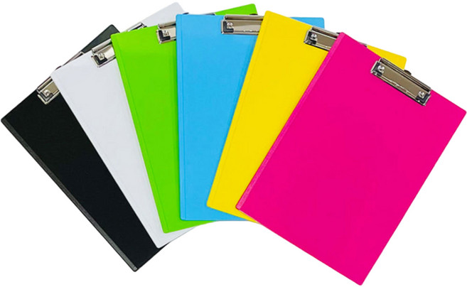 신아몰 A4 컬러 불투명 클립보드 10개, 하늘 (10개)