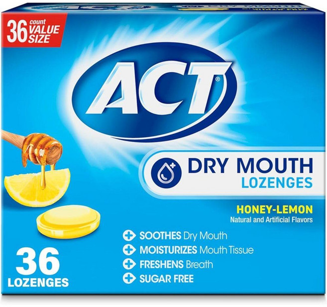 ACT 입마름 입냄새 목건조 캔디 자일리톨 무설탕 허니 레몬 36정