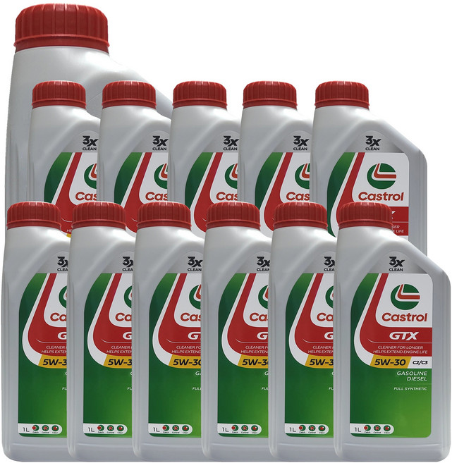 캐스트롤 GTX SQ C2/C3 5W30 1L x 12개 1박스 가솔린 디젤 겸용 100% 합성 엔진오일 (SQ 업그레이드 신제품)