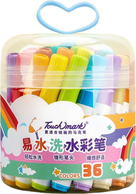 Touchmark 印章水彩筆, 2個, 印章雙頭馬克筆【36色】*2, 36個