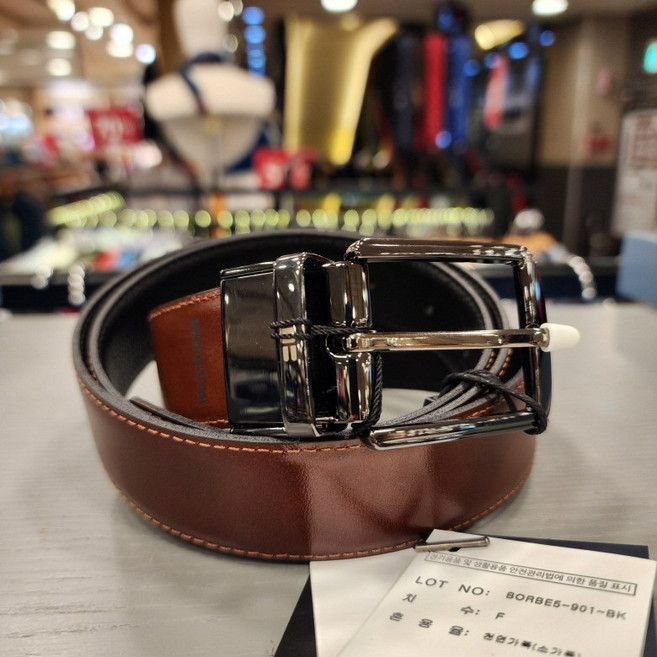 레노마 셔츠 VANBROUGH ** (MIGUEL BELLIDO 스페인 수입) ** 리버서블 고 퀄리티 천연 소가죽 비조 정장 벨트 BORBE5-901-BK