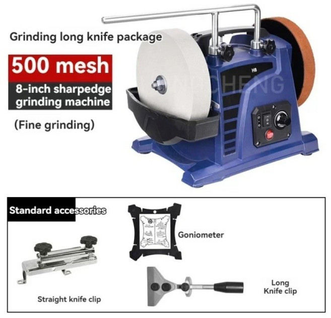 그라인더 H8 8인치 전기 샤프너 200/500메쉬 저속 수냉식 칼 연마기 조각칼 및 끌, 01 빨간, 01 bt