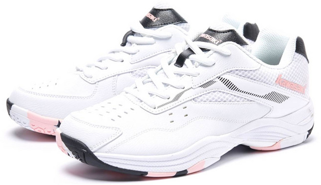 가와사키 스포츠슈즈 K1B52-B3324화이트핑크 여성 인도어용 탁구 배드민턴