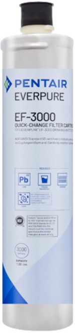 EVERPURE 愛惠浦 EF-3000 濾芯 濕式碳纖活性碳 (公司貨), 1個, EF3000