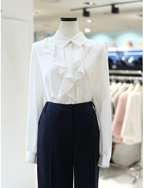 꼼빠니아 러플 디테일 블라우스 CAFS2-WRB020