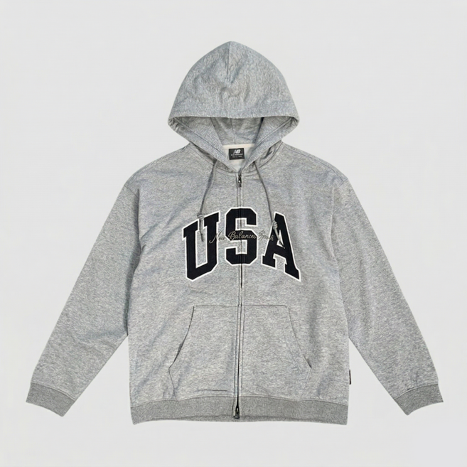 뉴발란스 여성 남자 오버핏 후드집업 NBMDGCO123