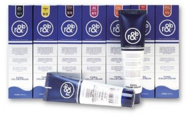 (0l5 적색) 알앤비 피오레 칼라 크림 240ml 미용실 염색약/거품/새치/커버/염색/머리/버블/천연/간편/세치/, 1개