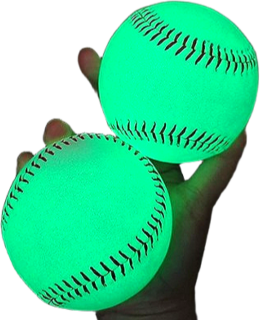 닉스볼 프리스타일 야광 반사 네온 야구공 캐치볼 1+1, 2개, 소프트 야광볼