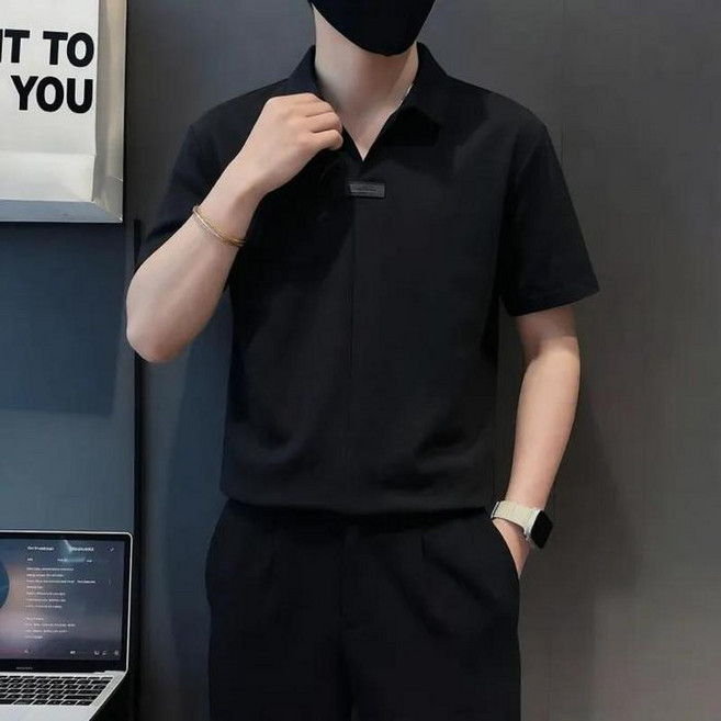 男士短袖襯衫 夏季薄款寬鬆休閒襯衣