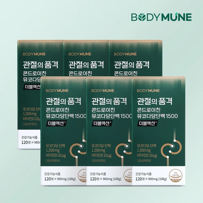 바디뮨 관절의 품격 옵티 MSM 2000 무릎 관절 영양제 엠에스엠 프로테오글리칸, 6개, 120정 - 쿠팡