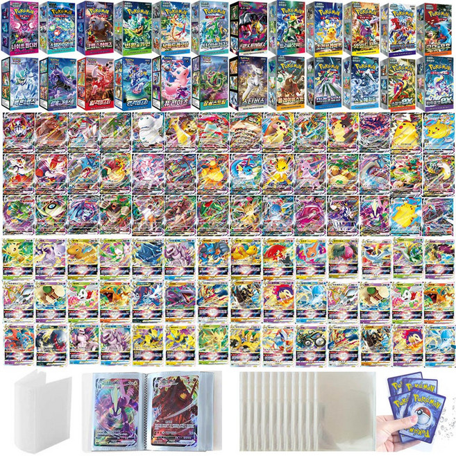 포켓몬카드 랜덤박스와 희귀카드10종 선물세트, 1개