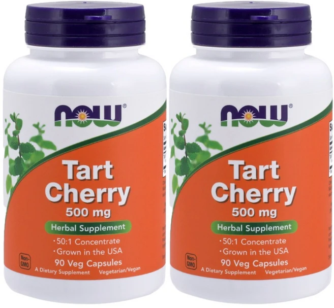 나우푸드 타트 체리 500mg 베지 캡슐 비건, 90정, 2개 - 쿠팡