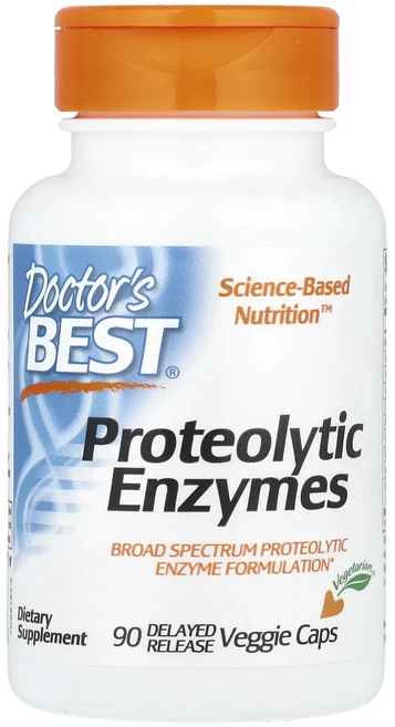Doctor's Best 단백질 분해 효소 지연 방출 베지 캡슐 90정, DoctorsBest단백질분해효소지연방출베지캡슐90정, 1개 - 쿠팡