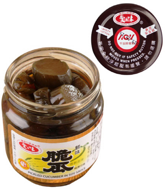 대만 오이 간장 절임 180g 3개 피클 별미 타이완 반찬