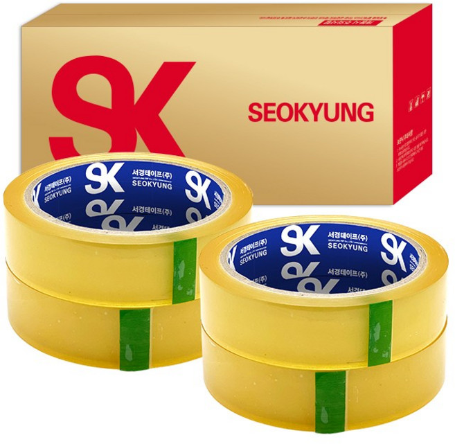 초강력 셀로판테이프 (24mm x 40m -100개입) 1box, 투명, 100개