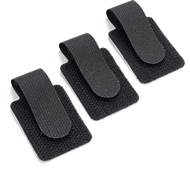 리빅스 전선 정리 케이블 고정 벨크로 스티커 20p, 블랙, 1개