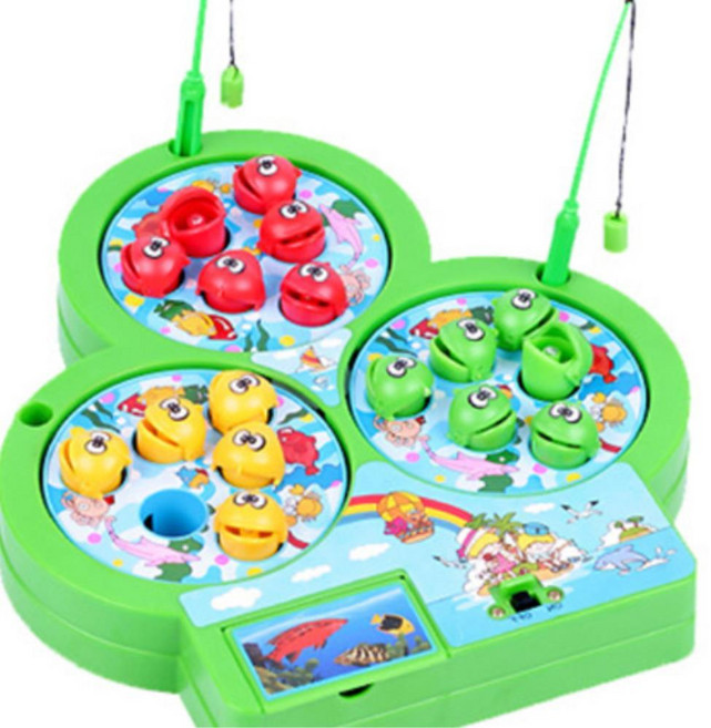 유치원생 회전원판 뿡뿡이 낚시놀이장난감 물고기잡기 빙글빙글 키카, 1개