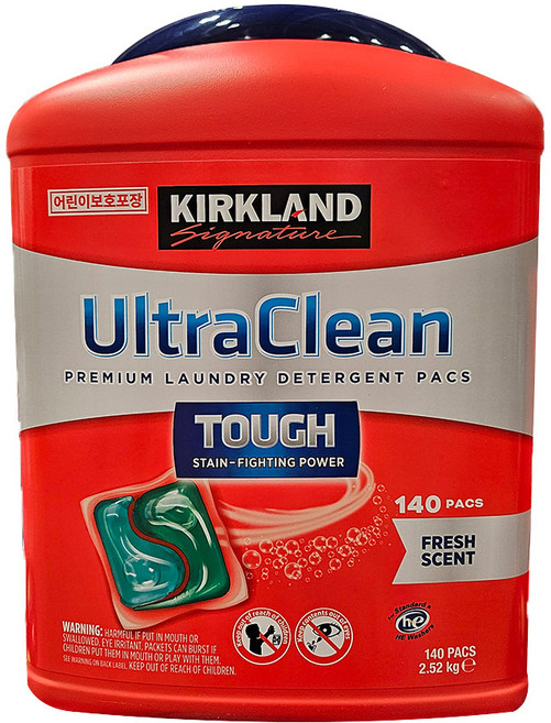 [커클랜드 시그니처] 커클랜드 울트라클린팩세제 140PC, 140개입, 1개