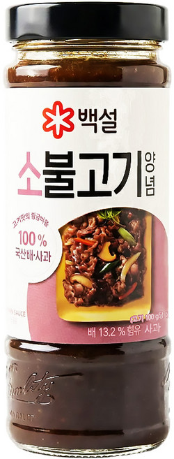 백설 소불고기양념 500g, 3개