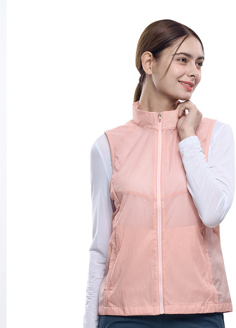 [김영주스포츠] 여성 바람막이 조끼_예쁨의 정석 프리미엄 나일론 원단 등산 아웃도어 바람막이 조끼 베스트