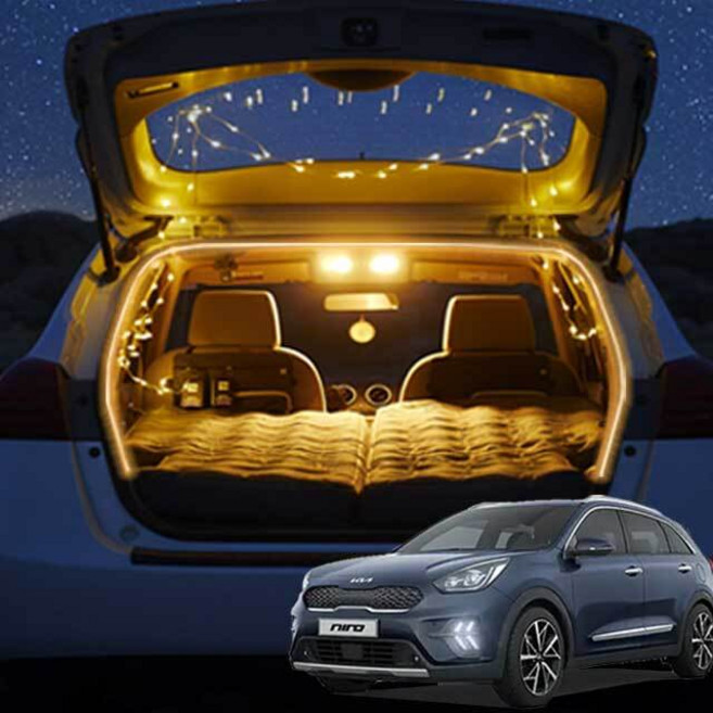 더뉴 니로 차박 식빵등 LED 트렁크 조명 감성무드, 웜화이트, 본상품선택, 색상:웜화이트