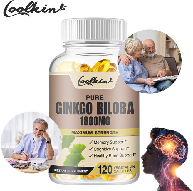 은행나무 추출물 캡슐 1회 제공량 ​​1800mg 은행나무 보충제 성인용, 3개, 120정