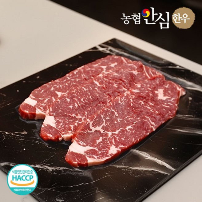 농협안심한우 1등급 한우 채끝 600g(300g x 2팩), 600g, 1개