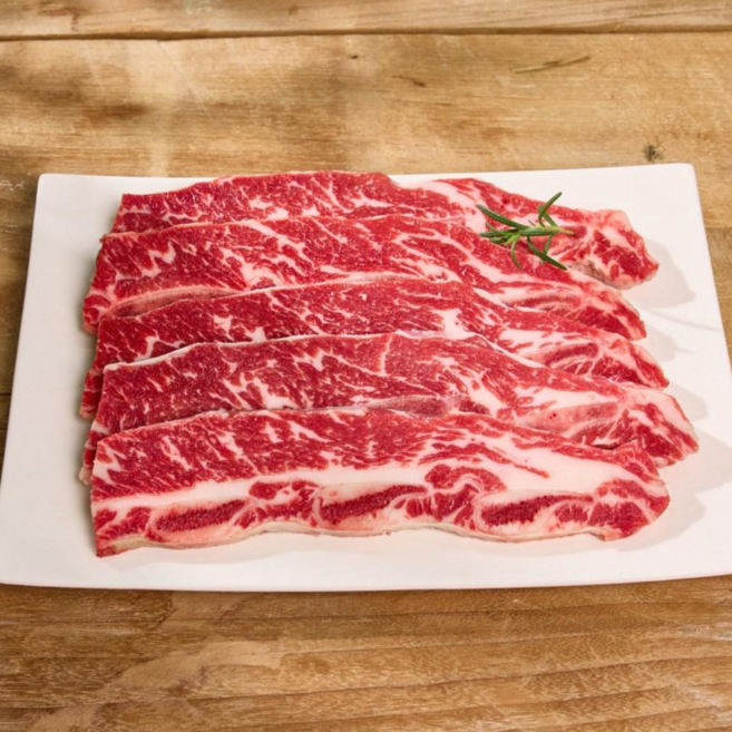 [미국산 초이스급 6 7 8 꽃갈비] 한땀갈비 LA갈비 설선물 일반포장, 1kg, 1개