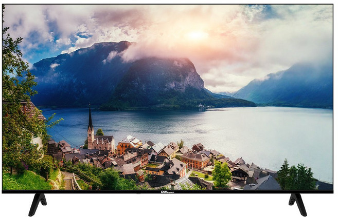 대우테크 스마트 구글 QLED 139cm (55형) UHD 4K TV 에너지1등급 AG55SQEA1, 고객직접설치, 스탠드형, 139.7cm(55인치)