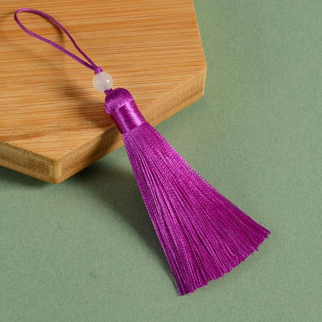 한복 노리개 펜던트 전통 악세사리 매듭 태슬 키링 10개 세트, 10. 퍼플 10개