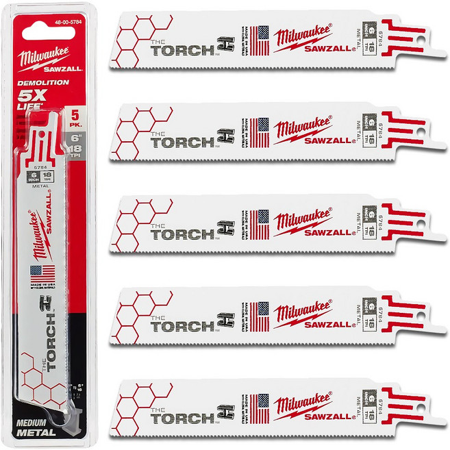 밀워키 컷쏘날 가지치기용 48-00-1301 (5PCS) 컷소날, 1개