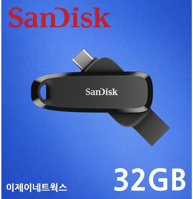 샌디스크 폰 드라이브 C6 C타입 OTG USB 3.2 메모리 블랙, 1개, 32GB