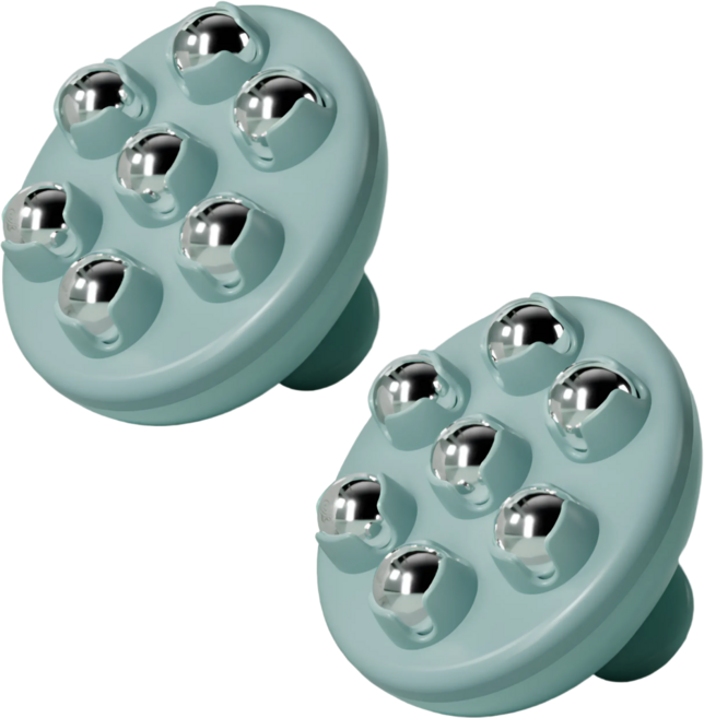 러슈브 지압 롤러 림프 순환 마사지볼, 그린, 2개