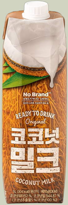 노브랜드 코코넛 밀크, 10개, 1L