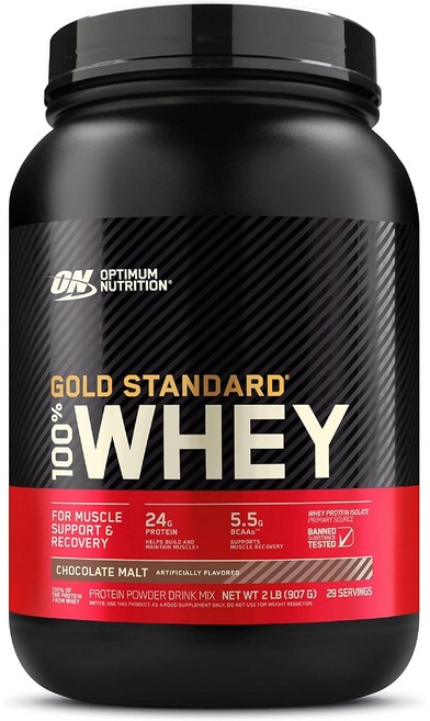 옵티멈뉴트리션 골드 스탠다드 웨이 프로틴 아이솔레이트 단백질 보충제 초콜릿 몰트, 1개