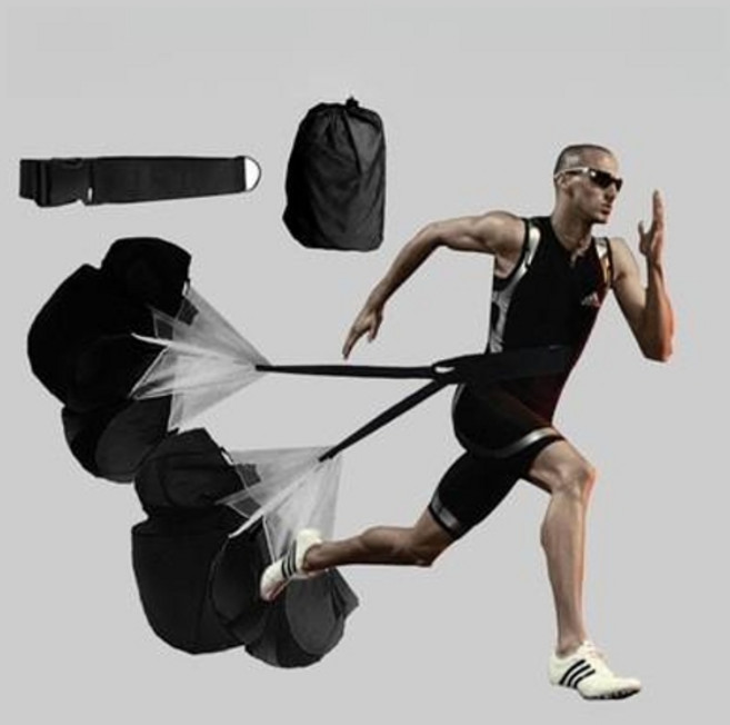 달리기 훈련낙하산 육상낙하산 스피드 공기저항 운동 ye2*638Xw, 블루, 1개