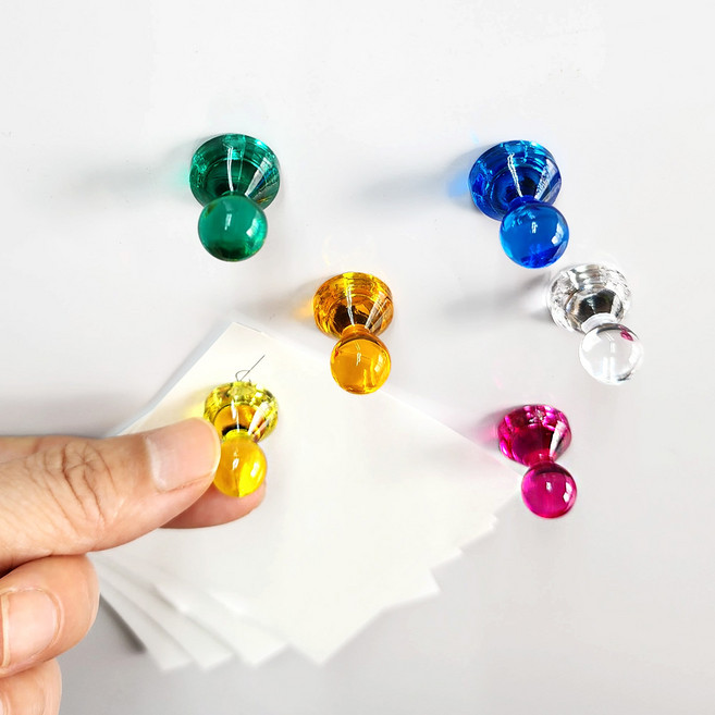 메모자석 자석홀더 체스자석 장구자석 메모홀더 중형 15mm, 큐티중형_빨강