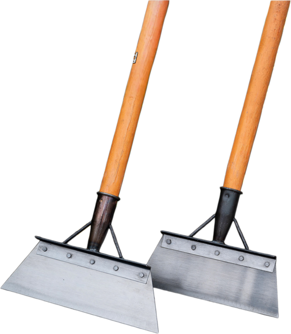 Btcetf 서서하는 다용도 잡초제거기 스텐 칼호미 면도호미 텃밭 정원 농장 축사 청소 벽보 스크래퍼 풀뽑기 긁개, 1개