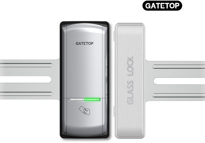 게이트탑 단문 양문 유리문 도어락 GC707 번호전용 고객직접설치, 3. GC707(좌수형)+날개형홀더