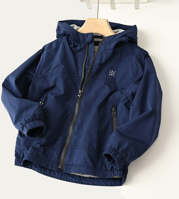 JS4269 남아 키즈 주니어 봄 가을 고퀄 면혼방 후드 아웃도어 하프 미디 집업 점퍼 재킷 캐주얼 바람막이 야상 아우터 데일리 아동복