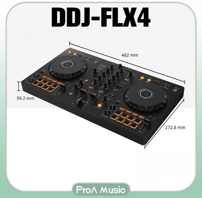 Pioneer DDJ-FLX4 400 DJ 컨트롤러 박스 초보자 휴대용 디제잉 장비