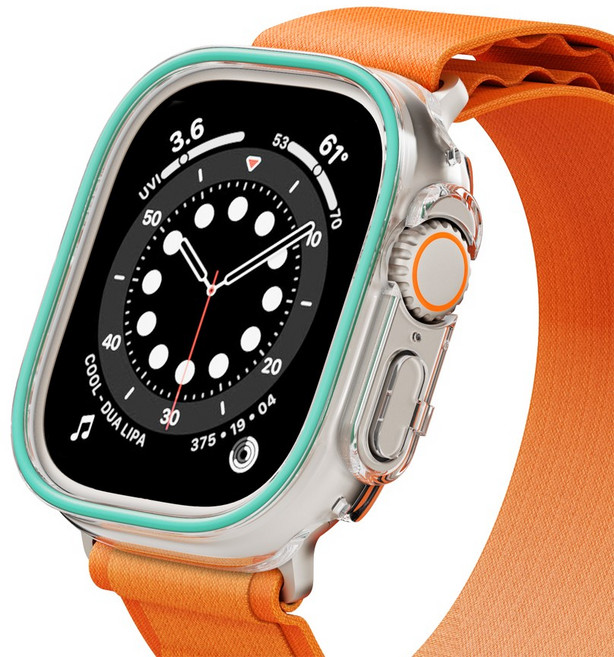 아이엠듀 애플워치 야광 풀커버 케이스, 그린