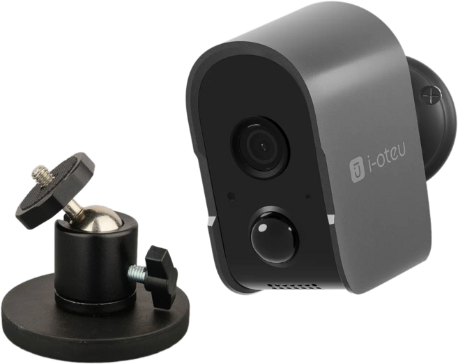 아이오트 2K QHD 무선 보안 스마트 홈카메라 현관 CCTV 실내외겸용 S6, S6 그레이 + 마그넷 브라켓, 1개
