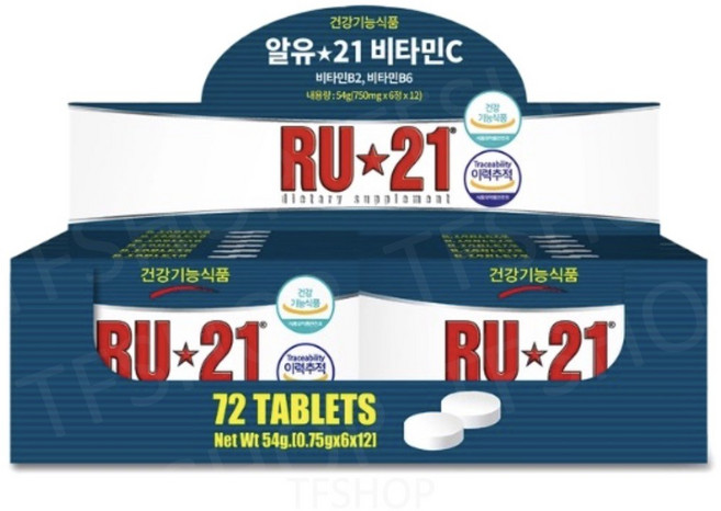 알유21 비타민C 750MGX6정, 6정, 12박스