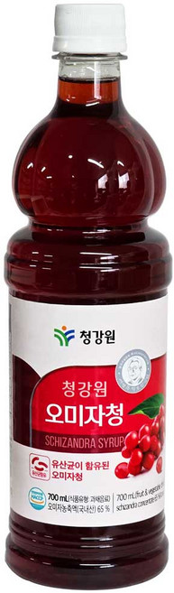 청강원 오미자청, 900ml, 1개, 1개입