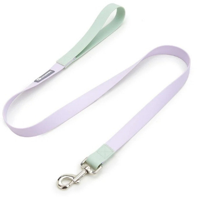 호코펫 강아지 산책 방수줄 PVC 리드줄, 퍼플그린