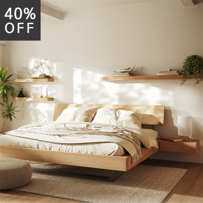 [꼬떼따블 본사/단종상품 40%세일] 에스프리 포레 - 로잔 침대(2size), 침대 받침대 없음