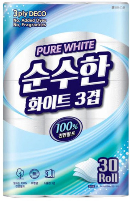 노브랜드 3겹 화장지 30m 30롤 도톰한, 1개