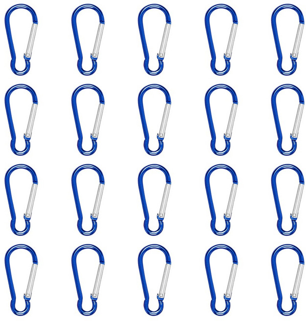카라비너 B타입 2호, 20개, 블루